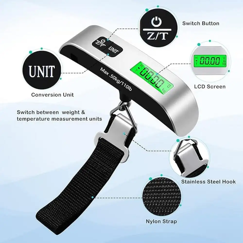 Digital Heavy Hanging Scale। ৫০ কেজি পর্যন্ত ওজন মাপা যাবে