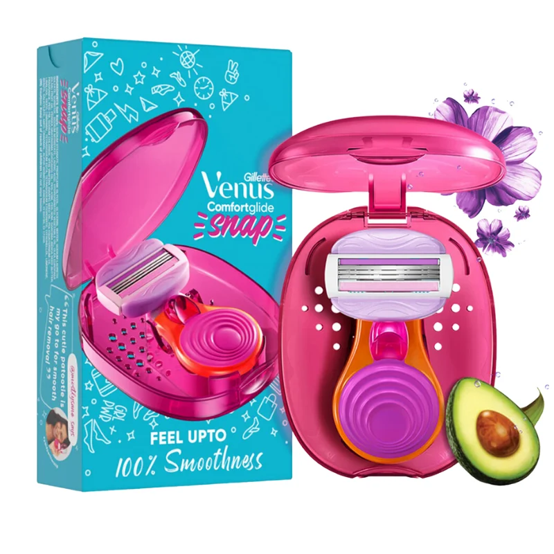 Gillette Venus Snap Hair Razor with avocado for Women