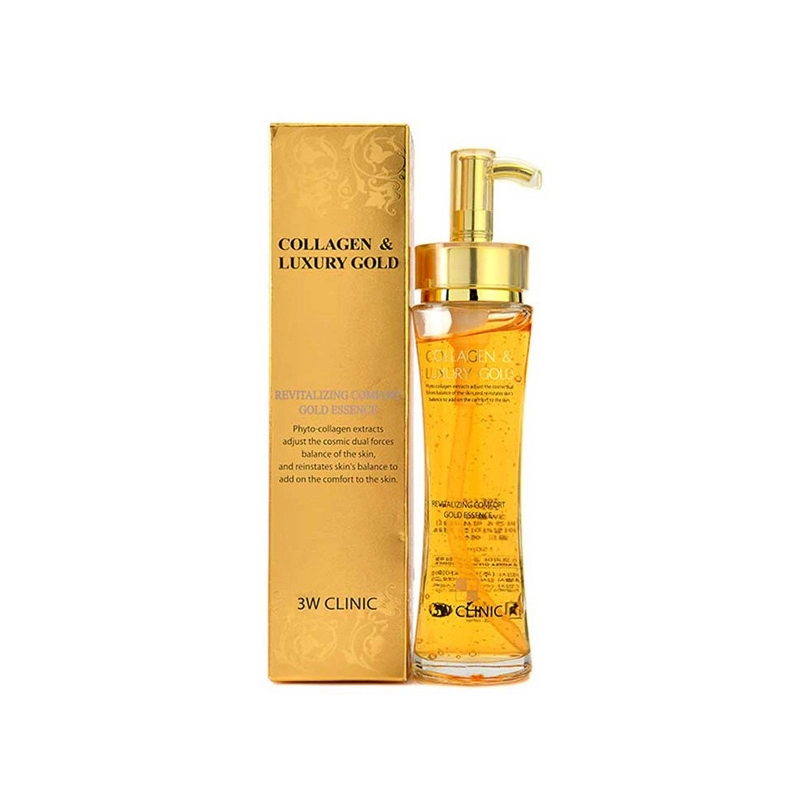 3W CLINIC COLLAGEN &amp; LUXURY GOLD REVITALIZING COMFORT GOLD ESSENCE 150ML