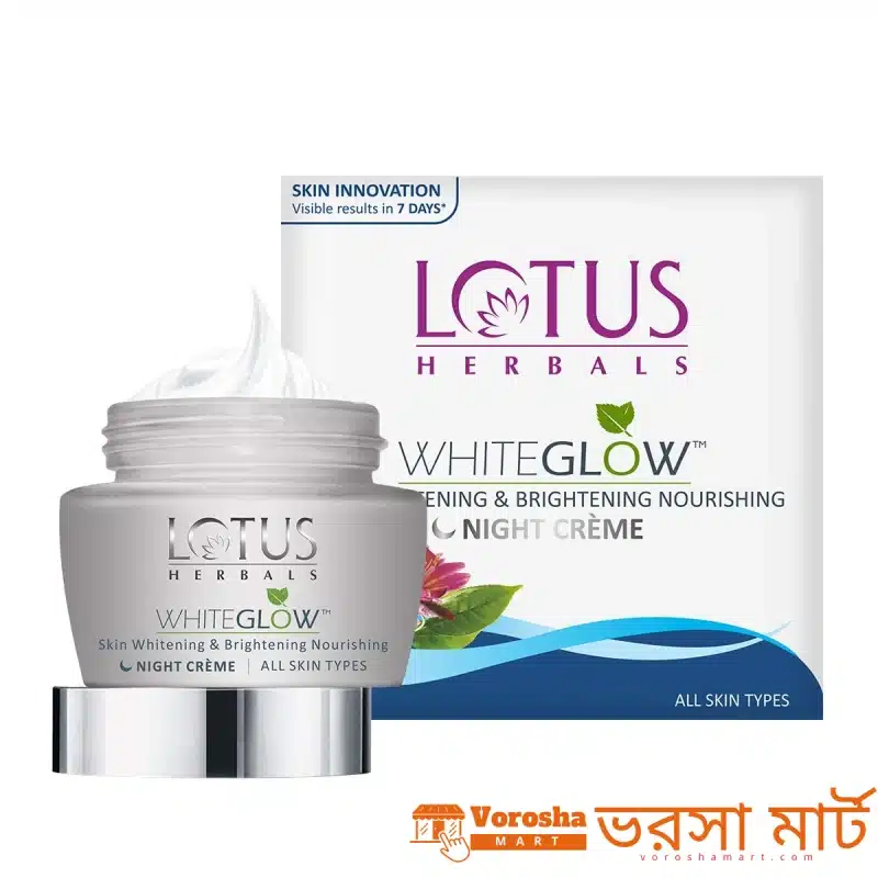 Lotus White Glow Skin Whitening & Brightening Nourishing Night Creme 60gm