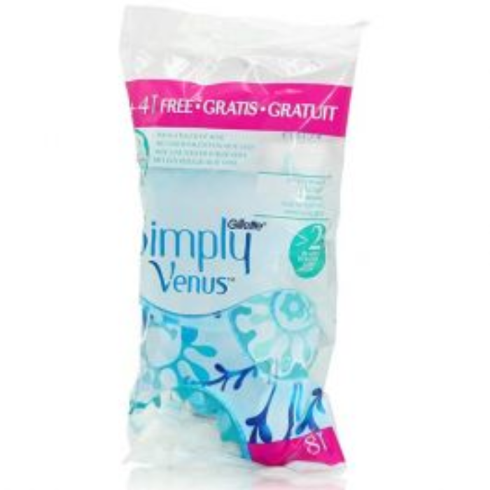 Gillette Simply Venus 2 Disposable 8 Razor For Women