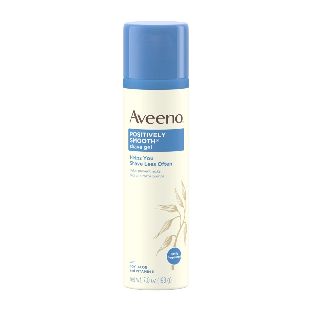 Aveeno Positively Smooth Shave Gel With Soy, Aloe &amp; Vitamin E 198gm