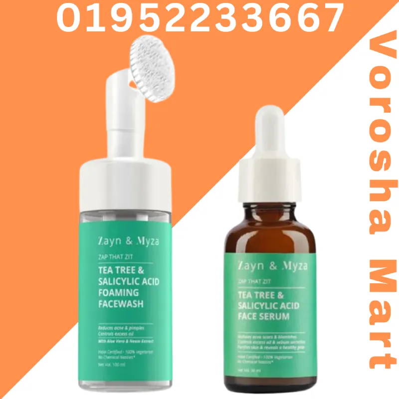 zayn and myza Tea Tree Foaming Facewash + Serum (For Women)