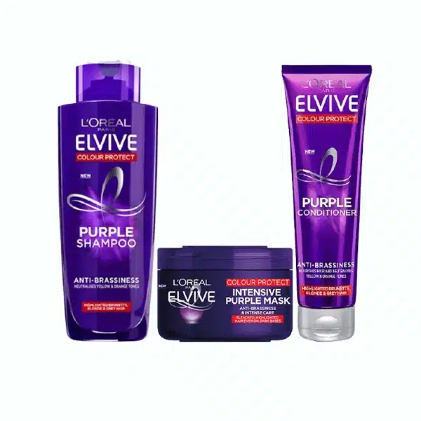 L’Oreal Elvive Colour Protect Anti-Brassiness Purple Shampoo Conditioner & Mask