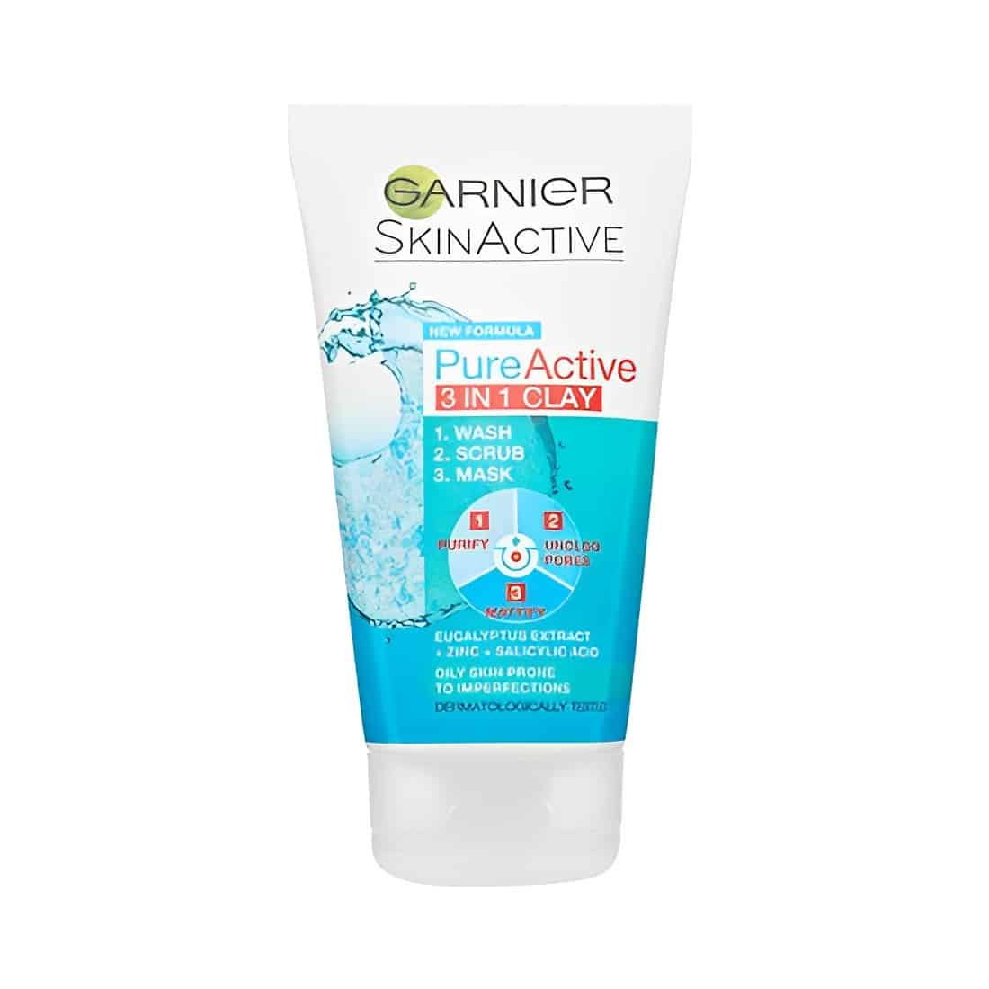 Garnier Pure Active 3 in 1 Wash Scrub Mask 50ml