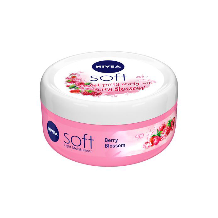 NIVEA Soft Skin Moisturizing Cream Berry Blossom 200ml