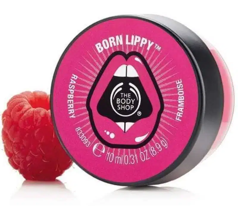 The Body Shop Born Lippy Pot Lip Balm Raspberry