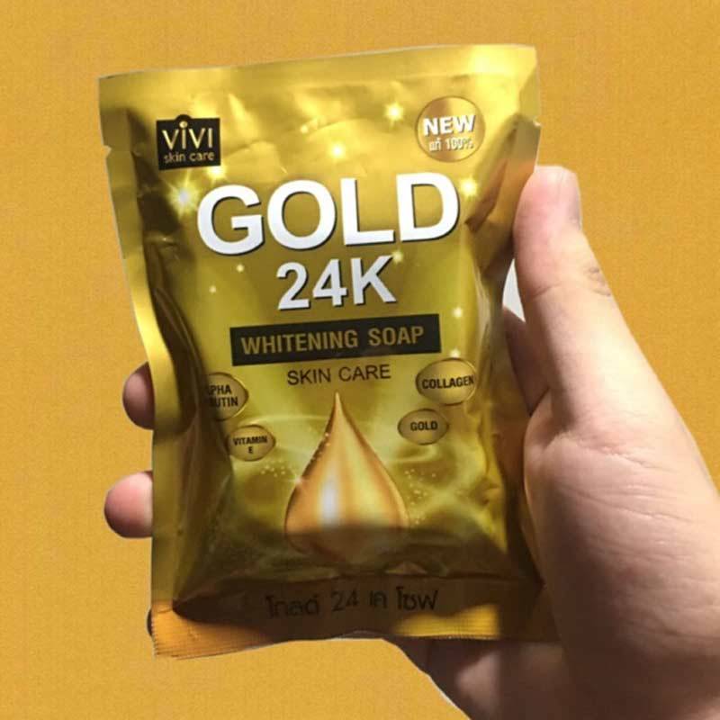 Gold 24k Soap 80g made in Thailand