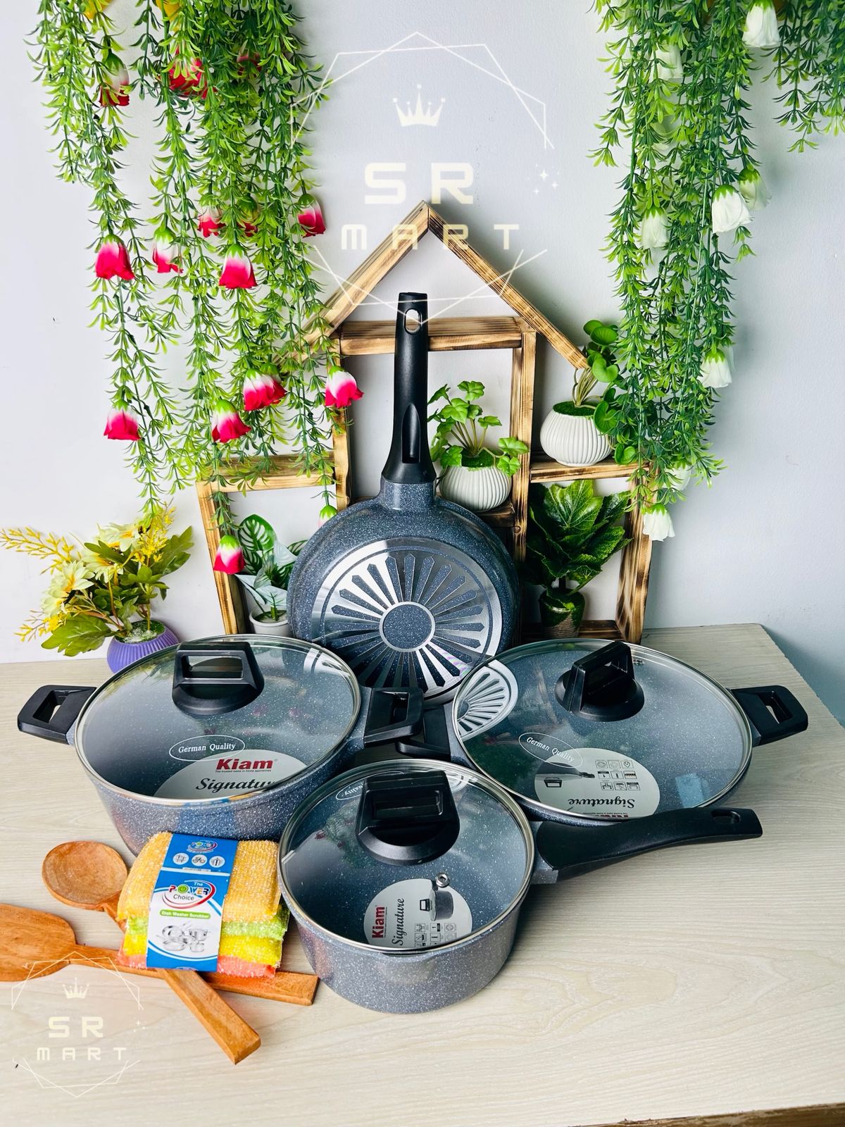 7pcs Kiam Die Casting Forged Aluminum Non-Stick Cookware Set