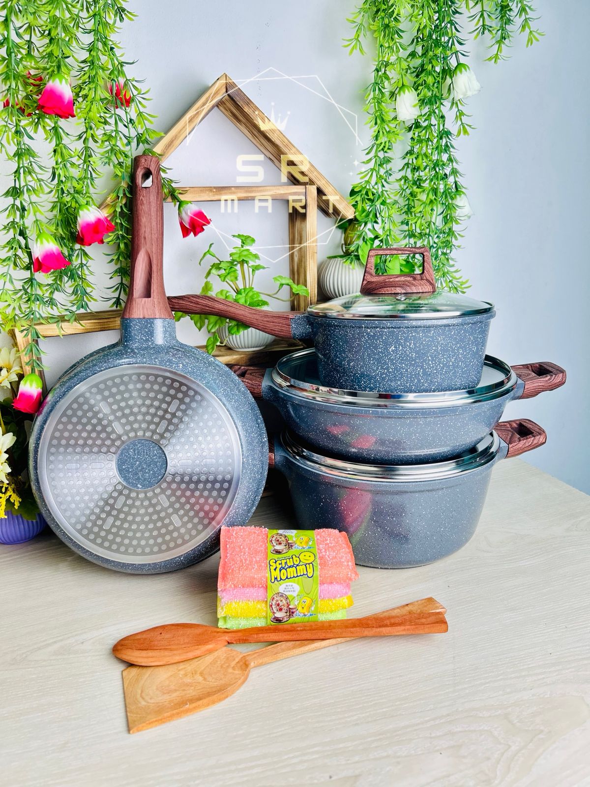 7 Pcs Kiam Die Casting Forged Aluminum Non-Stick Cookware Set