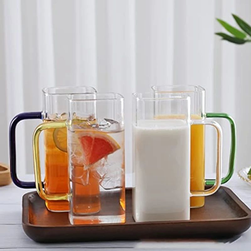 4 Pcs 350 ml Borosilicate Mug set