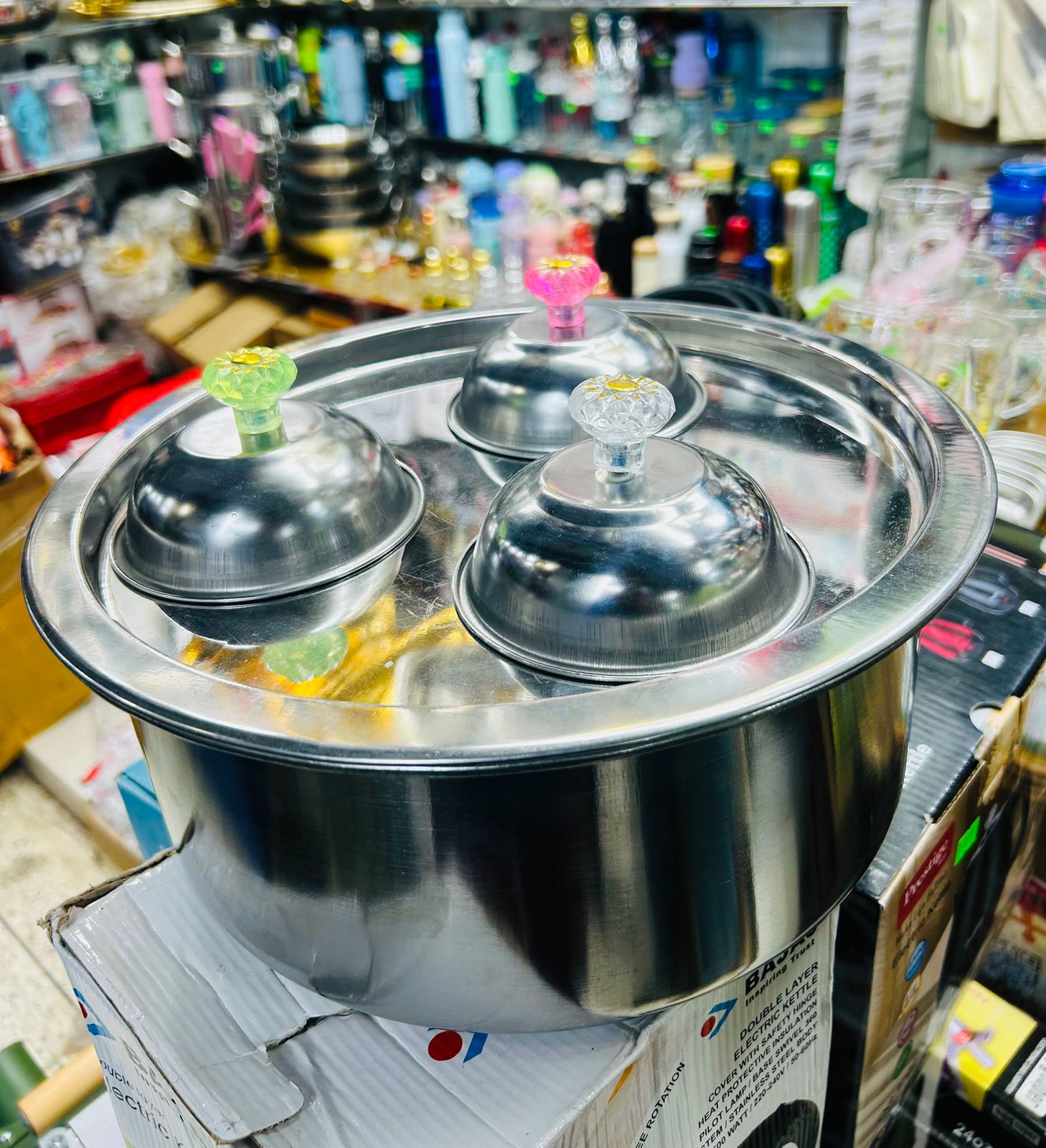 Stainless Steel Vapa Pitha Patil With Pot