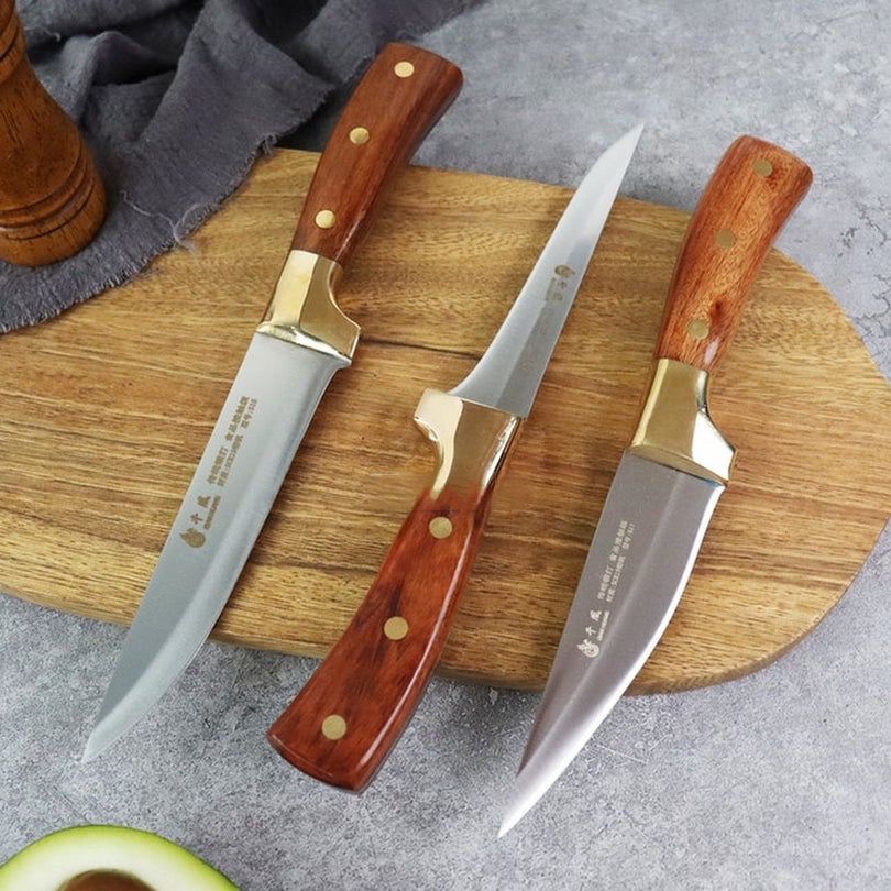 3 pcs Stainless Steel Heavy Knife Set
