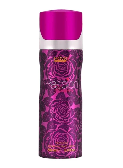 Havex Passion Flower Deodorant Spray for Women 200ml – Long-Lasting Floral Fragrance.