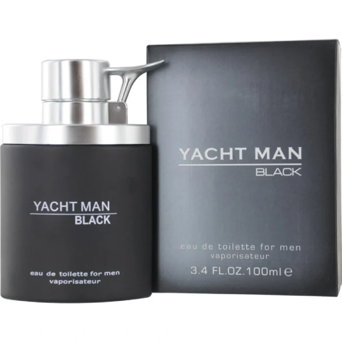 Yacht Man Black Eau de Toilette Spray for Men 100ml